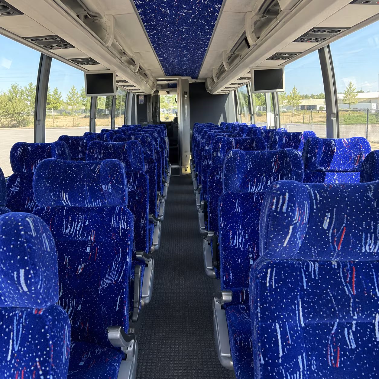 bakersfield charter bus interior