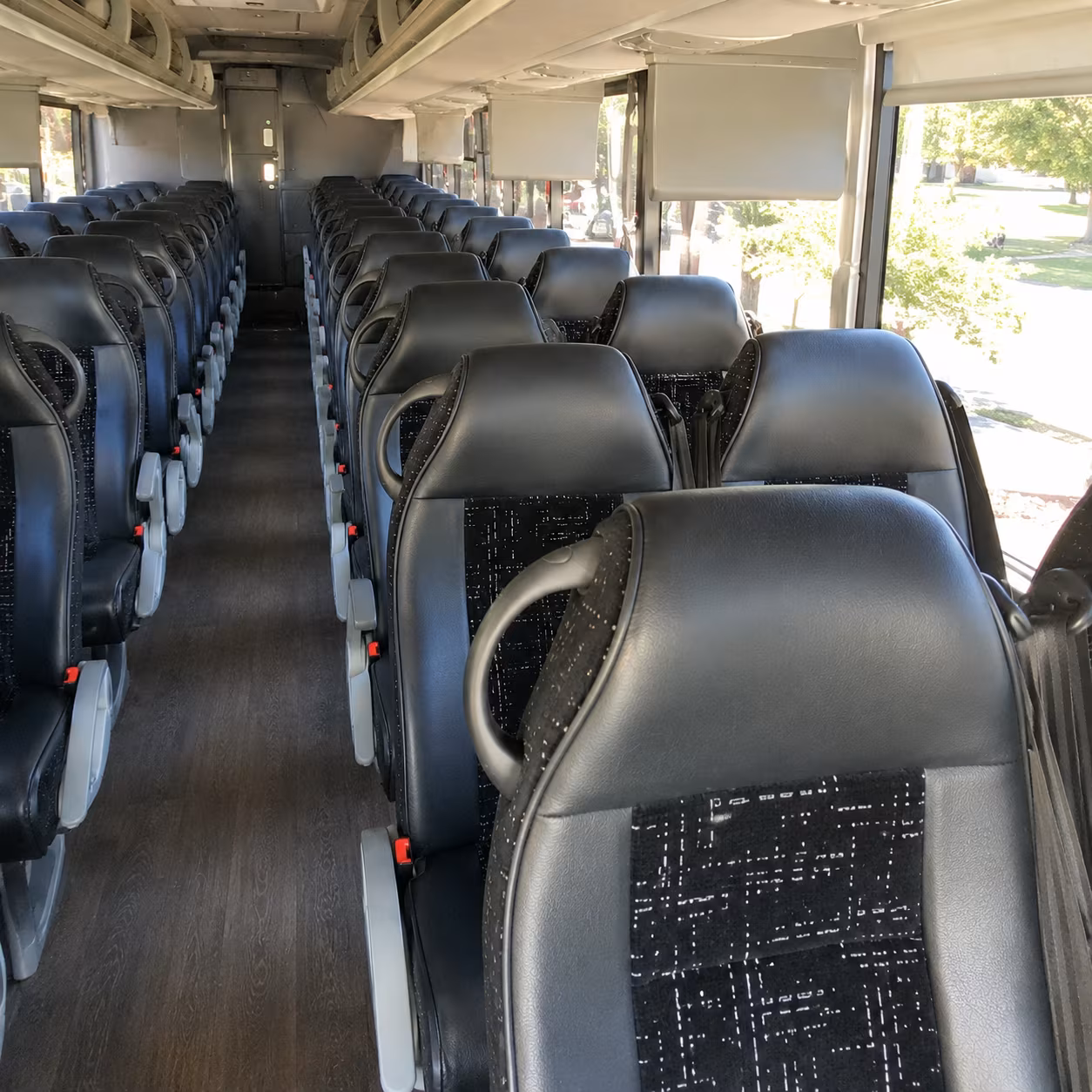 bakersfield charter bus services interior
