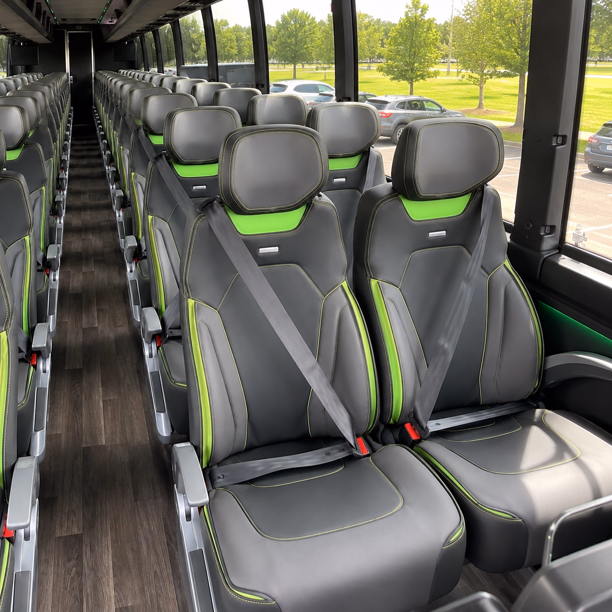 bakersfield sporting event transportation onboard seating